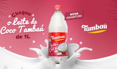 Leite de Coco Tambaú agora na versão de 1 litro