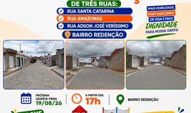 Entrega de Pavimentação de Três Ruas