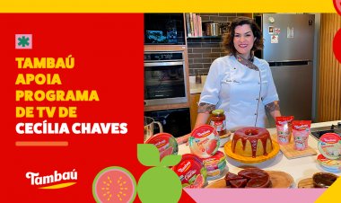 Tambaú apoia programa de TV de Cecília Chaves.