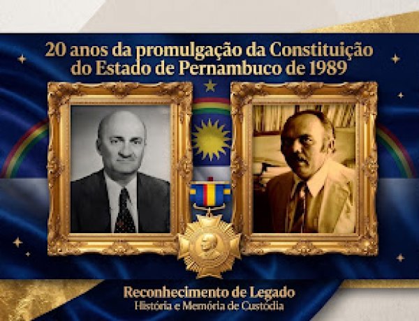 Em 2009, Alepe e TCE homenagearam Constituintes de 1989; Luiz Epaminondas Filho foi um os contemplados