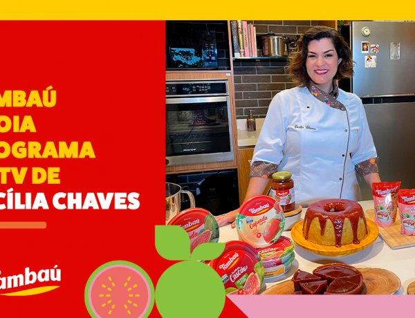 Tambaú apoia programa de TV de Cecília Chaves.