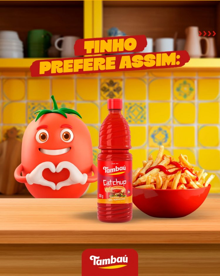 Cada um tem seu jeito de comer, mas quando o Catchup é 100% Nordestino Tambaú, o consenso é um só: bota mais catchup SEMPRE!