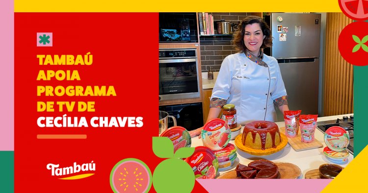 Tambaú apoia programa de TV de Cecília Chaves.